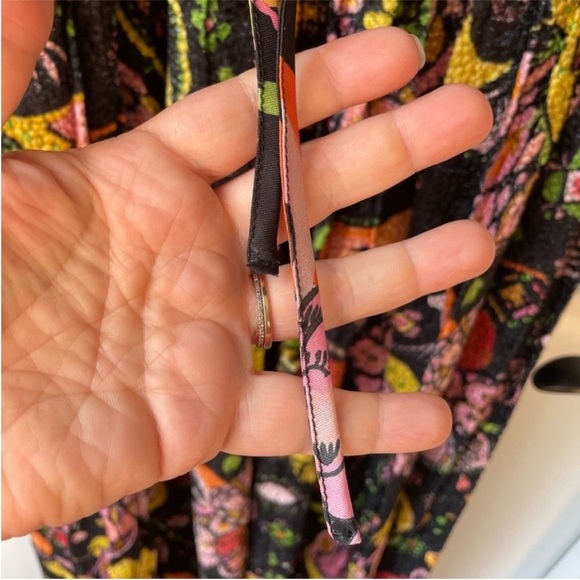 La DoubleJ Wanderlust Lace-Up Devoré Devore Velvet Maxi Dress Size XS - Picture 12 of 15